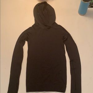 Black womens long sleeve Lululemon shirt